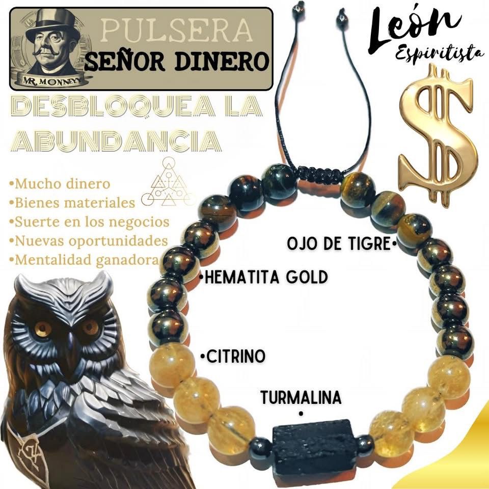 🦉💵Pulsera SR. DINERO Que todo lo que tus manos toquen prosperé 🙌🏻💰