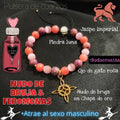🔥♥️Pulsera de Cuarzos y FEROMONAS ♥️🔥femeninas (atrae hombres) + Nudo de bruja🧙🏼♀️.