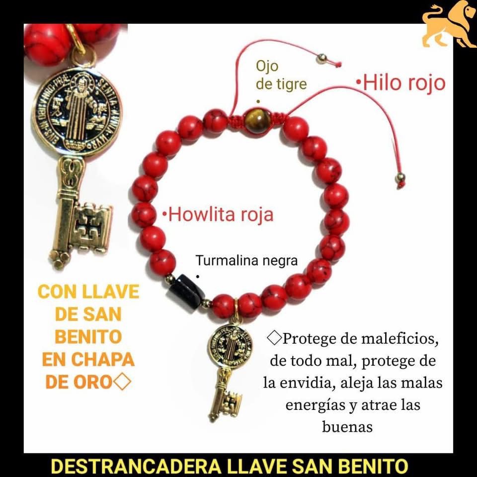 ❤PULSERA DESTRANCADERA DE LA LLAVE DE SAN BENITO❤🗝🗝🗝🗝