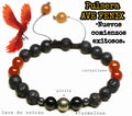 🧡Pulsera del AVE FÉNIX🔥con Turmalina.