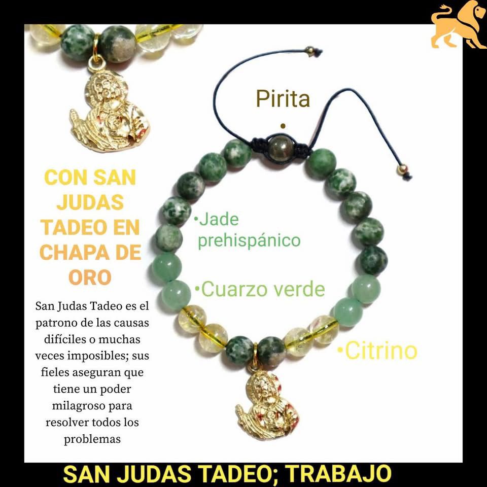 😇PULSERA SAN JUDAS TADEO; TRABAJO